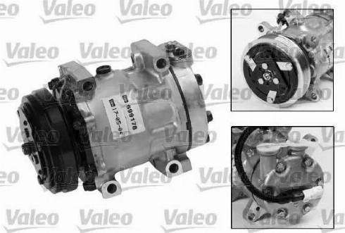 Valeo 699178 - Компрессор кондиционера autospares.lv