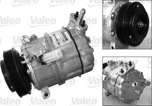 Valeo 699848 - Компрессор кондиционера autospares.lv