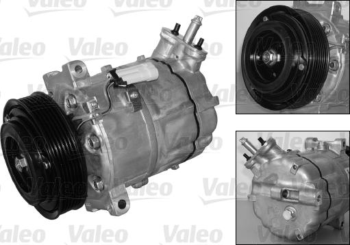 Valeo 699855 - Компрессор кондиционера autospares.lv