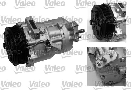 Valeo 699868 - Компрессор кондиционера autospares.lv