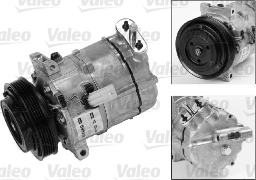 Valeo 699818 - Компрессор кондиционера autospares.lv