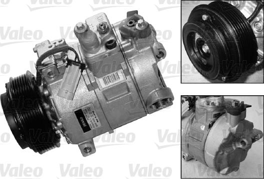 Valeo 699824 - Компрессор кондиционера autospares.lv