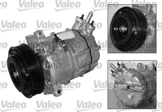 Valeo 699355 - Компрессор кондиционера autospares.lv