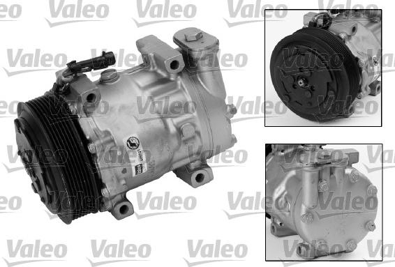 Valeo 699701 - Компрессор кондиционера autospares.lv