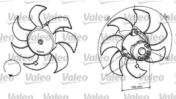 Valeo 696049 - Вентилятор, охлаждение двигателя autospares.lv