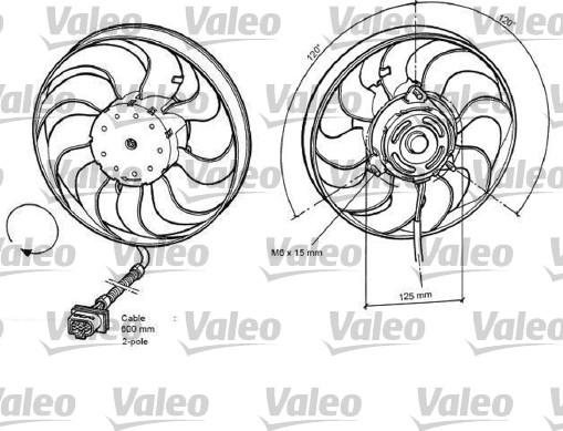 Valeo 696048 - Вентилятор, охлаждение двигателя autospares.lv