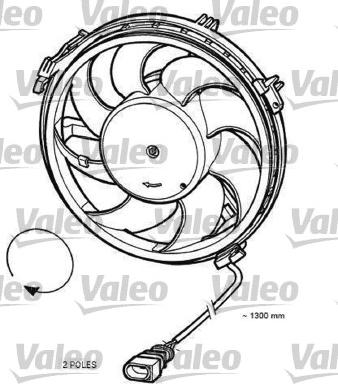 Valeo 696055 - Вентилятор, охлаждение двигателя autospares.lv