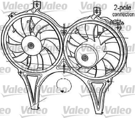 Valeo 696050 - Вентилятор, охлаждение двигателя autospares.lv