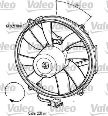 Valeo 696062 - Вентилятор, охлаждение двигателя autospares.lv