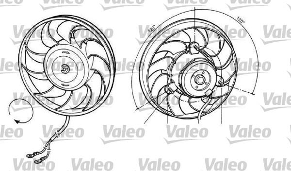 Valeo 696036 - Вентилятор, охлаждение двигателя autospares.lv