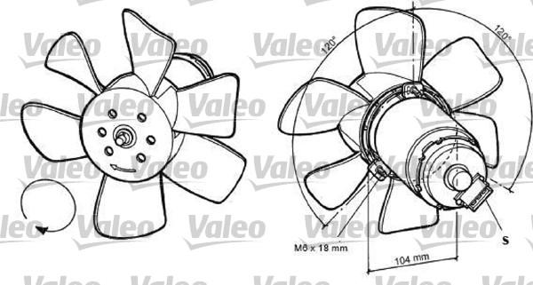 Valeo 696031 - Вентилятор, охлаждение двигателя autospares.lv