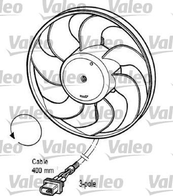 Valeo 696033 - Вентилятор, охлаждение двигателя autospares.lv