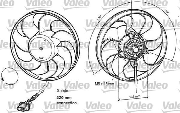 Valeo 696078 - Вентилятор, охлаждение двигателя autospares.lv