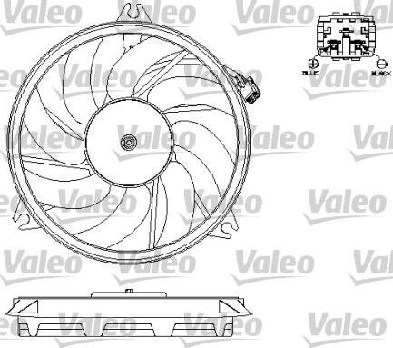 Valeo 696073 - Вентилятор, охлаждение двигателя autospares.lv