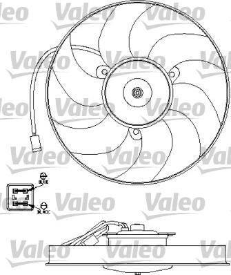 Valeo 696191 - Вентилятор, охлаждение двигателя autospares.lv