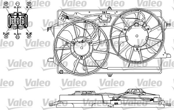 Valeo 696149 - Вентилятор, охлаждение двигателя autospares.lv