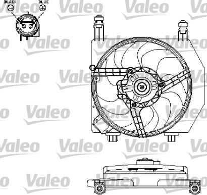 Valeo 696159 - Вентилятор, охлаждение двигателя autospares.lv