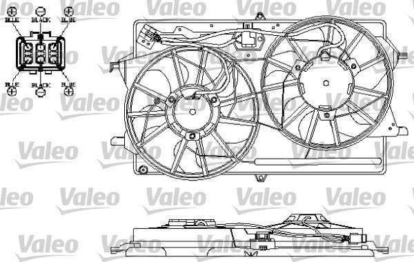 Valeo 696150 - Вентилятор, охлаждение двигателя autospares.lv