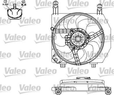 Valeo 696158 - Вентилятор, охлаждение двигателя autospares.lv