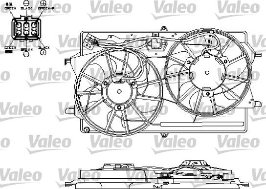 Valeo 696153 - Вентилятор, охлаждение двигателя autospares.lv