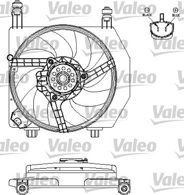 Valeo 696160 - Вентилятор, охлаждение двигателя autospares.lv