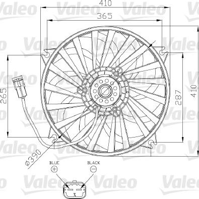 Valeo 696139 - Вентилятор, охлаждение двигателя autospares.lv