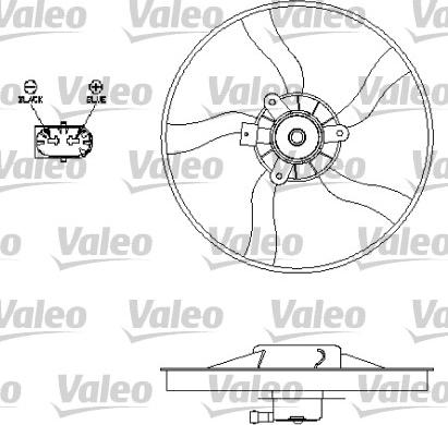 Valeo 696134 - Вентилятор, охлаждение двигателя autospares.lv