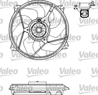 Valeo 696138 - Вентилятор, охлаждение двигателя autospares.lv