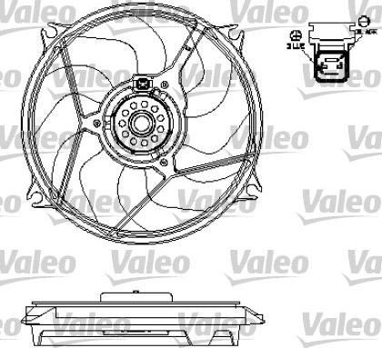 Valeo 696137 - Вентилятор, охлаждение двигателя autospares.lv