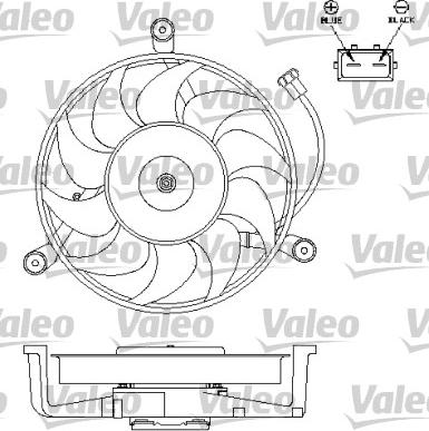 Valeo 696179 - Вентилятор, охлаждение двигателя autospares.lv