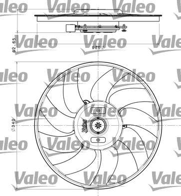 Valeo 696349 - Вентилятор, охлаждение двигателя autospares.lv