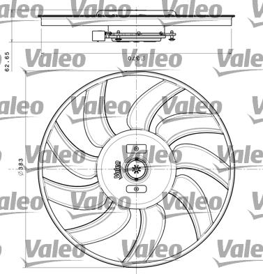 Valeo 696350 - Вентилятор, охлаждение двигателя autospares.lv