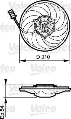 Valeo 696367 - Вентилятор, охлаждение двигателя autospares.lv