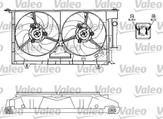 Valeo 696214 - Вентилятор, охлаждение двигателя autospares.lv