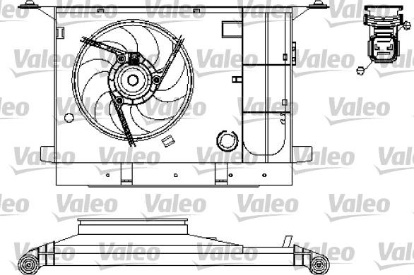 Valeo 696211 - Вентилятор, охлаждение двигателя autospares.lv