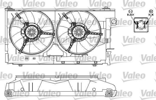 Valeo 696212 - Вентилятор, охлаждение двигателя autospares.lv