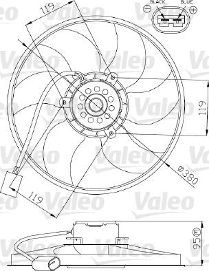 Valeo 696287 - Вентилятор, охлаждение двигателя autospares.lv