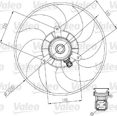 Valeo 698444 - Вентилятор, охлаждение двигателя autospares.lv