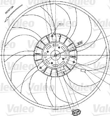 Valeo 698424 - Вентилятор, охлаждение двигателя autospares.lv