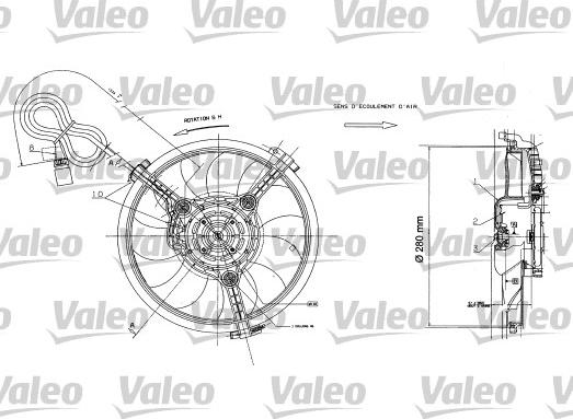 Valeo 698422 - Вентилятор, охлаждение двигателя autospares.lv
