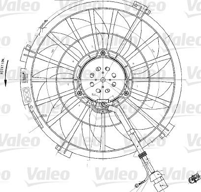 Valeo 698542 - Вентилятор, охлаждение двигателя autospares.lv