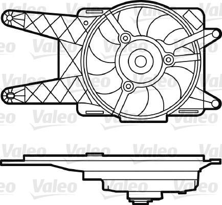 Valeo 698562 - Вентилятор, охлаждение двигателя autospares.lv