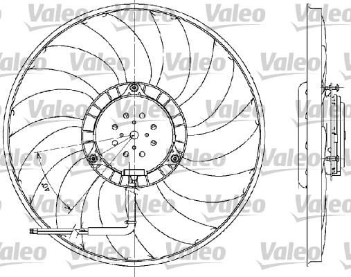 Valeo 698609 - Вентилятор, охлаждение двигателя autospares.lv