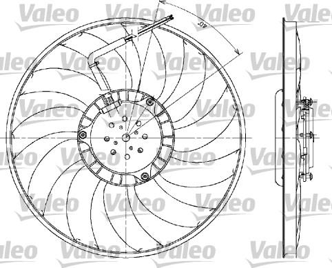 Valeo 698610 - Вентилятор, охлаждение двигателя autospares.lv