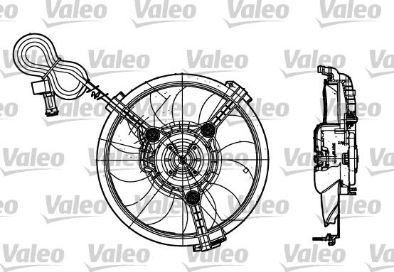 Valeo 698182 - Вентилятор, охлаждение двигателя autospares.lv