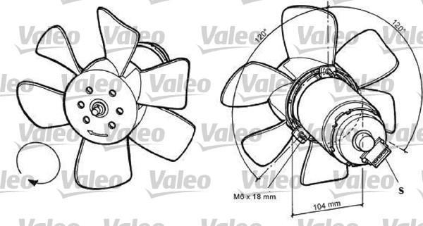 Valeo 698368 - Вентилятор, охлаждение двигателя autospares.lv