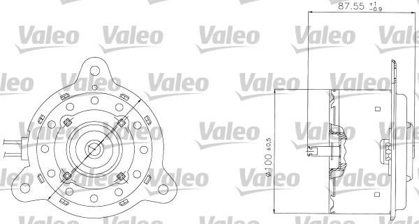 Valeo 698305 - Электродвигатель, вентилятор радиатора autospares.lv