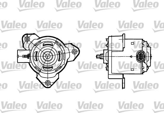 Valeo 698302 - Электродвигатель, вентилятор радиатора autospares.lv