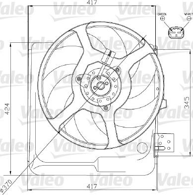 Valeo 698313 - Вентилятор, охлаждение двигателя autospares.lv