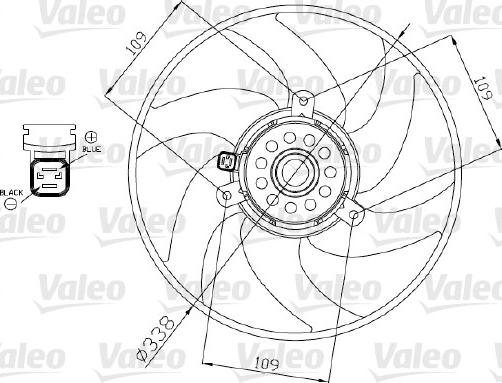 Valeo 698375 - Вентилятор, охлаждение двигателя autospares.lv